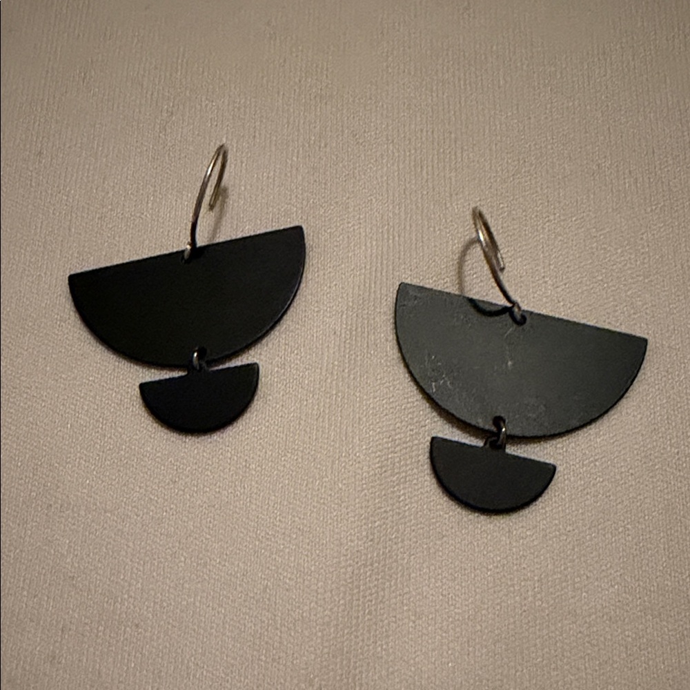 Black Geometric Earrings